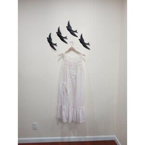 Vintage Homemade Pink Calico House Dress Nightgown - S